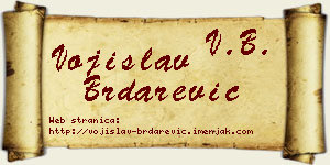 Vojislav Brdarević vizit kartica